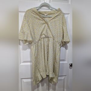 Yellow Floral Romper